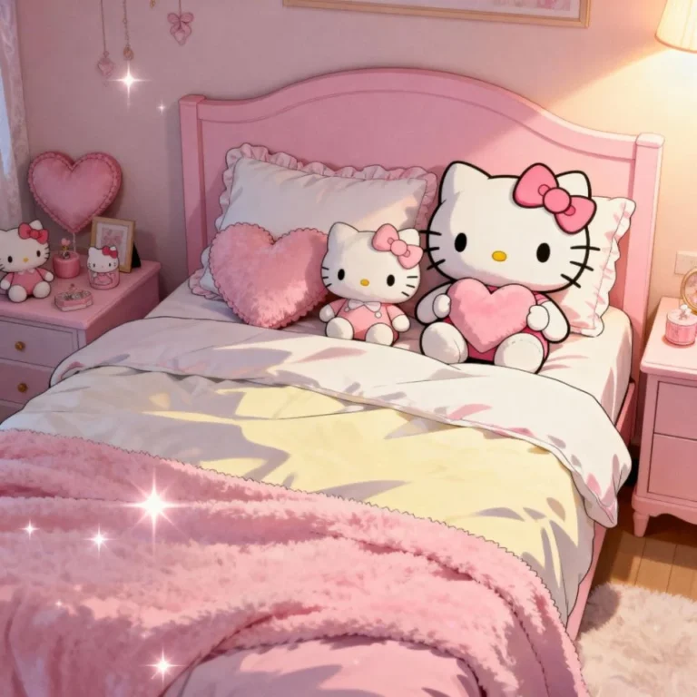 Cute Hello Kitty PFP TikTok Y2K glitter edit