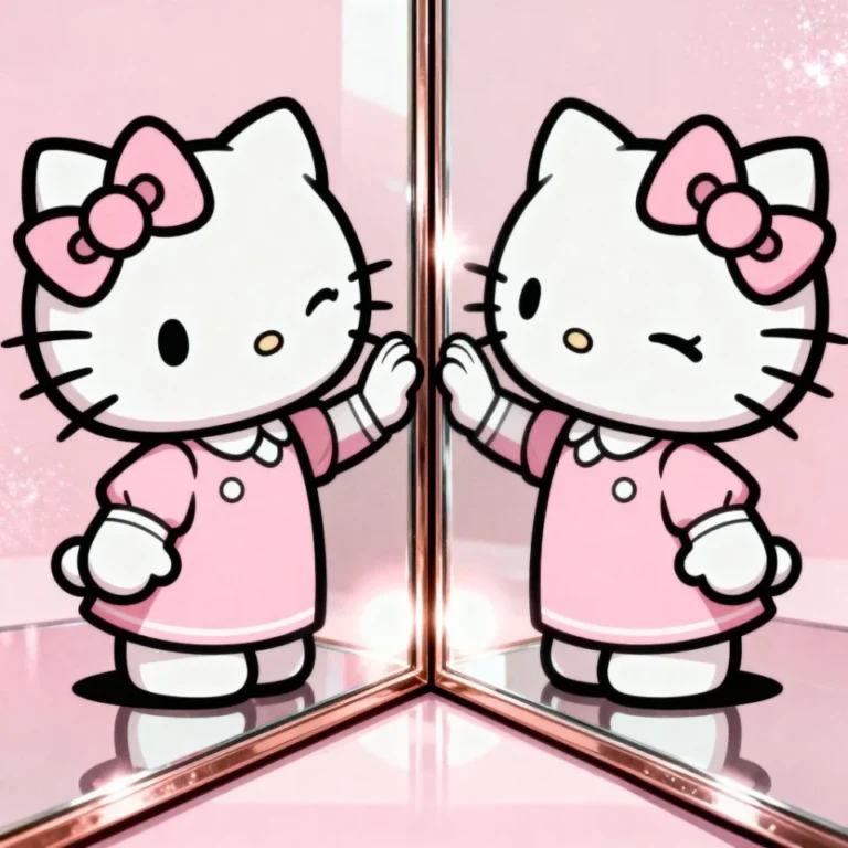 Hello Kitty matching PFP complementary pastel colors