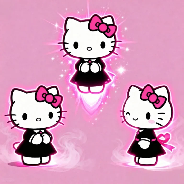 Cute Hello Kitty matching profile picture colorful pair