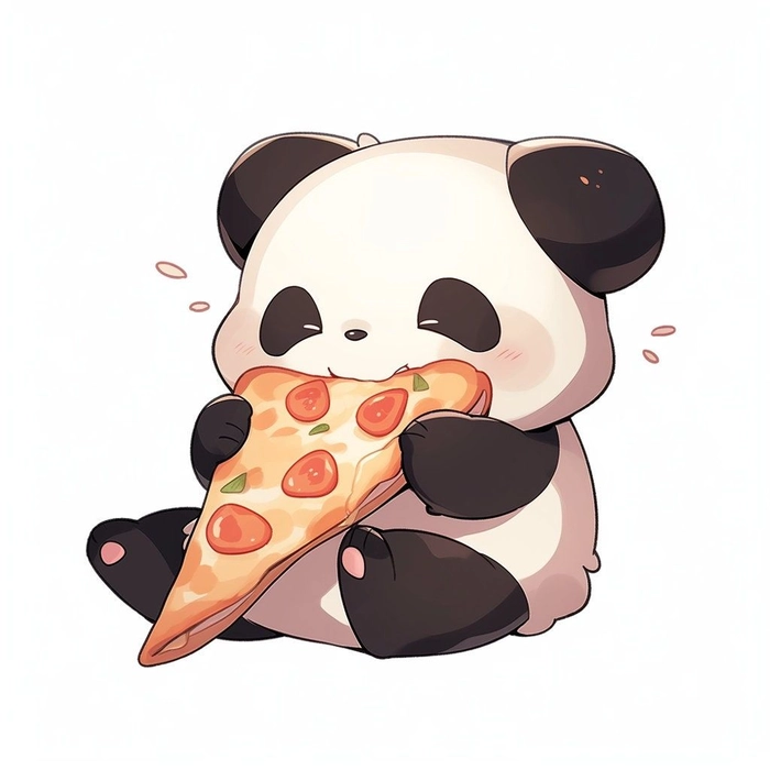 Cute panda Instagram DP with playful pose and soft lighting