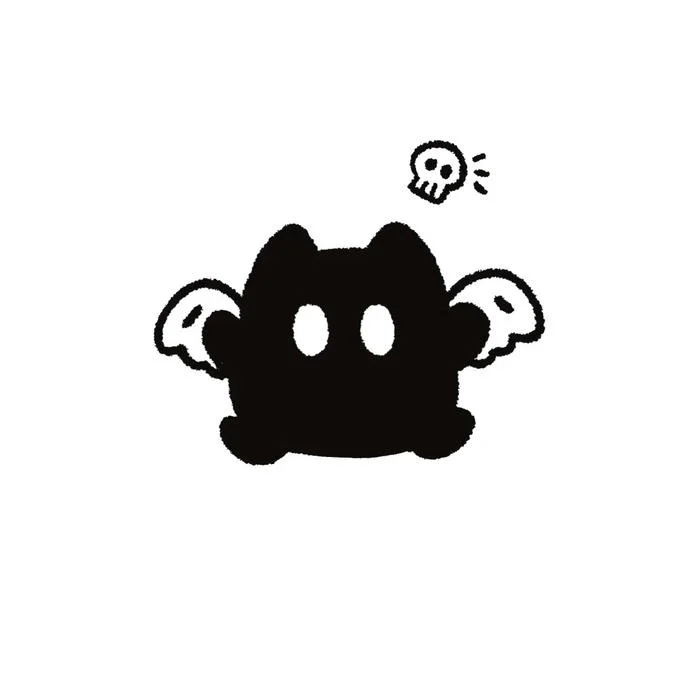 Cute PFP black with balanced shading and aesthetic depth