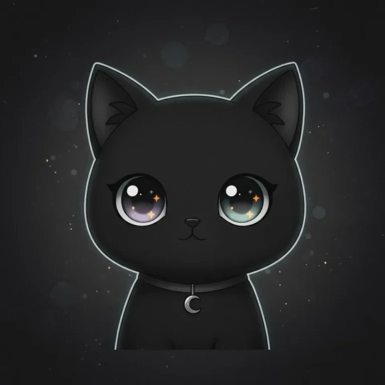 Cute PFP black aesthetic style featuring minimalist dark portrait