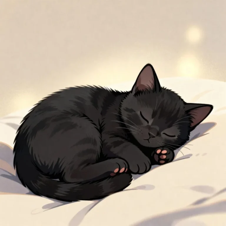 Cute PFP black cat with playful facial expression and minimal background