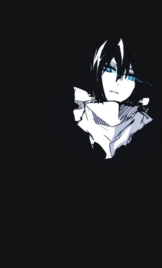 Cute PFP black hair girl with stylized layered hair and warm lighting