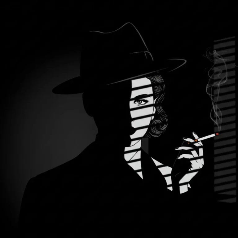 Cute PFP black stylish look with sleek character silhouette