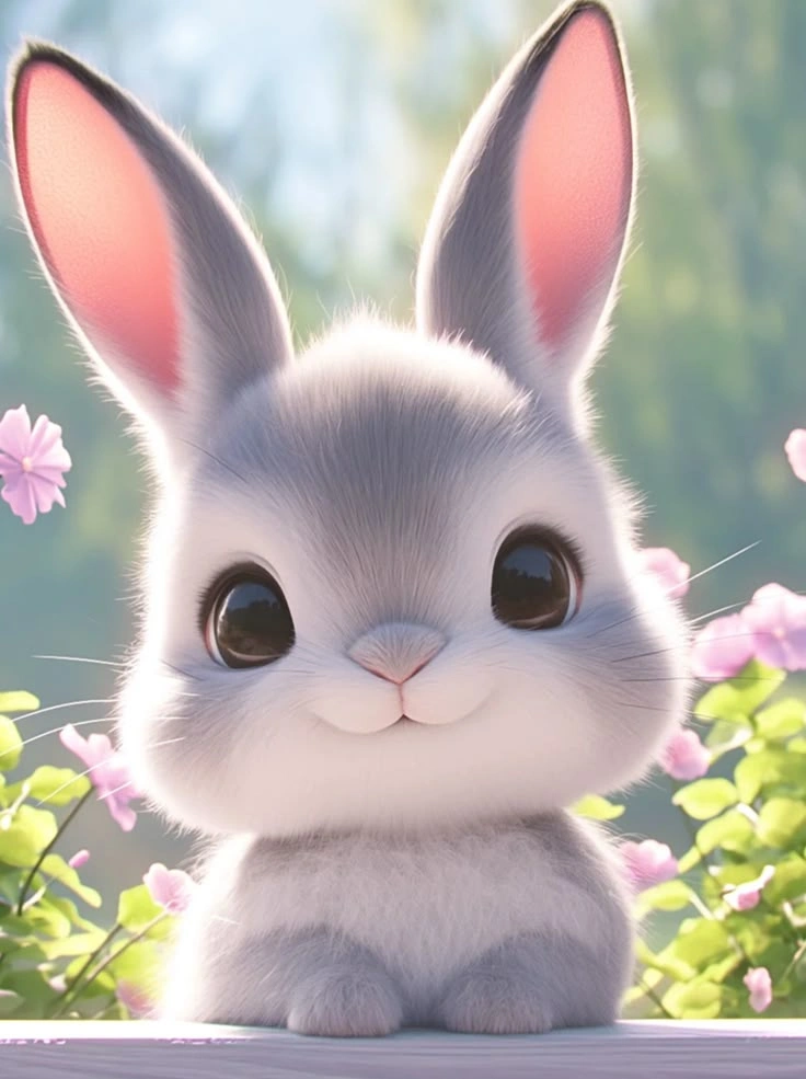 Classic cartoon bunny PFP with bold outlines and flat color fills