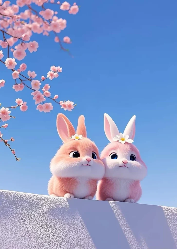 Ultra-soft bunny PFP with pastel haze overlay and plush-textured illustration feel