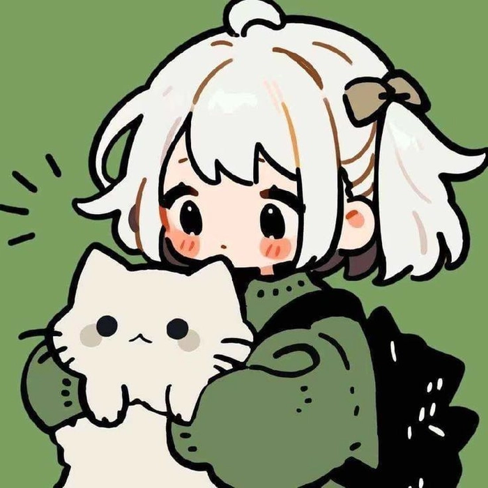 Cute girl Discord PFP with lavender palette and glossy highlight styling