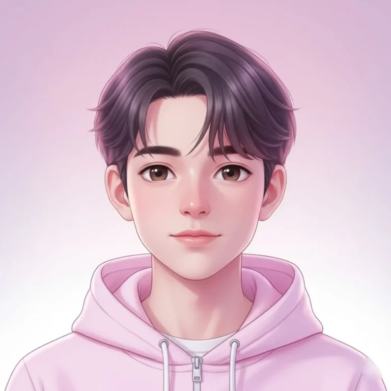 Aesthetic cute PFP for boys with soft blue tones