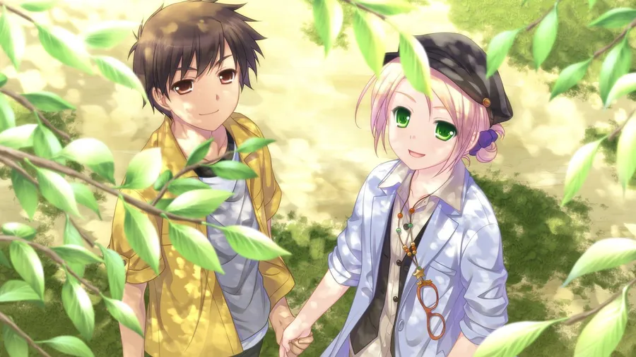 Cute couple PFP with matching illustrated characters