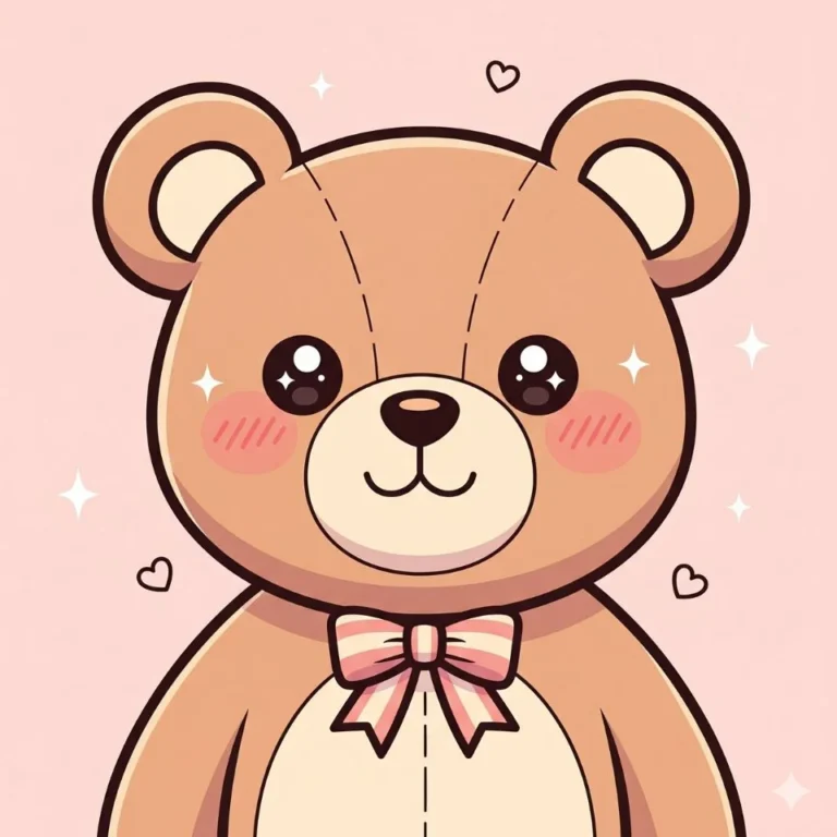 Cute cartoon PFP for girl with big expressive eyes