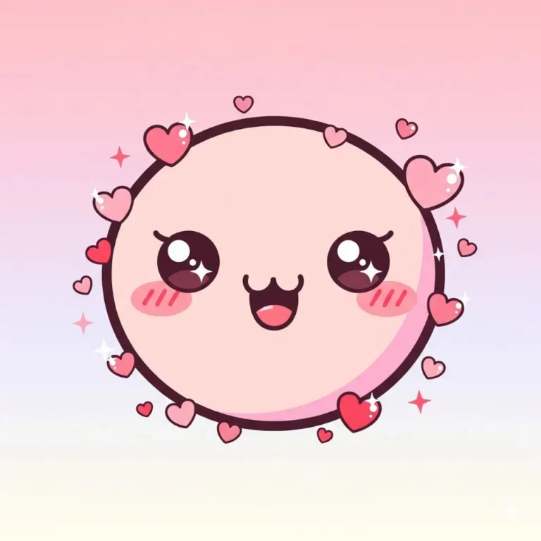 Soft cute girl cartoon PFP with floral detail