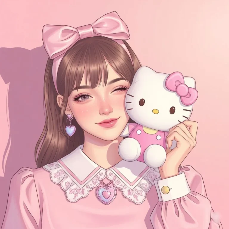 Cute PFP for Instagram with bright aesthetic portrait
