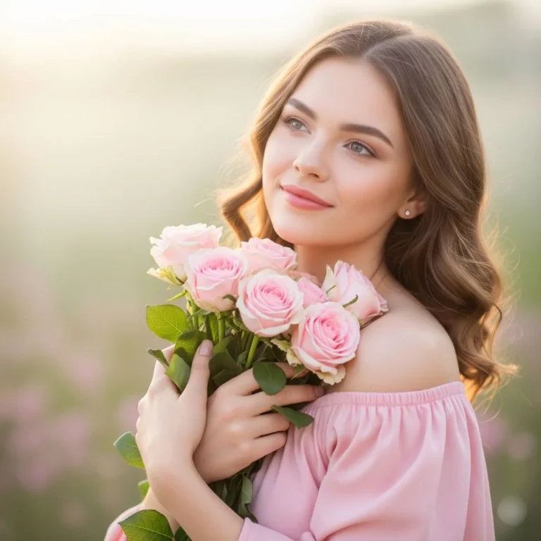 Stylish cute Instagram avatar with soft color palette