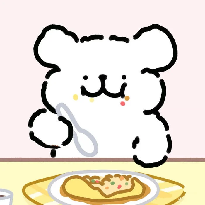 Cute profile picture with cozy cartoon character