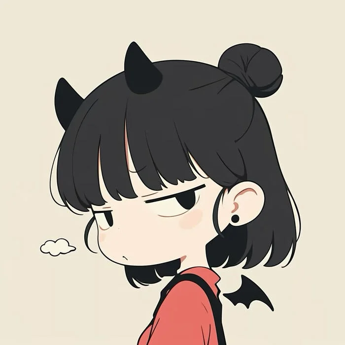 Cute PFP image for girls with pastel hair anime style