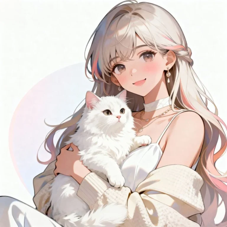 Aesthetic cute PFP photo with gentle light and soft tones
