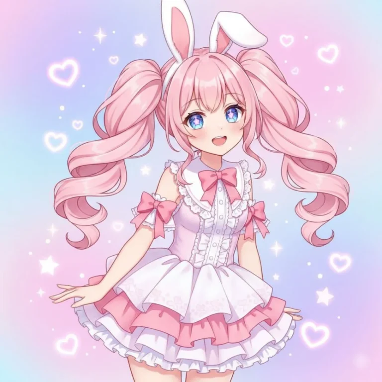 Cute PFP pic with soft pastel animal avatar