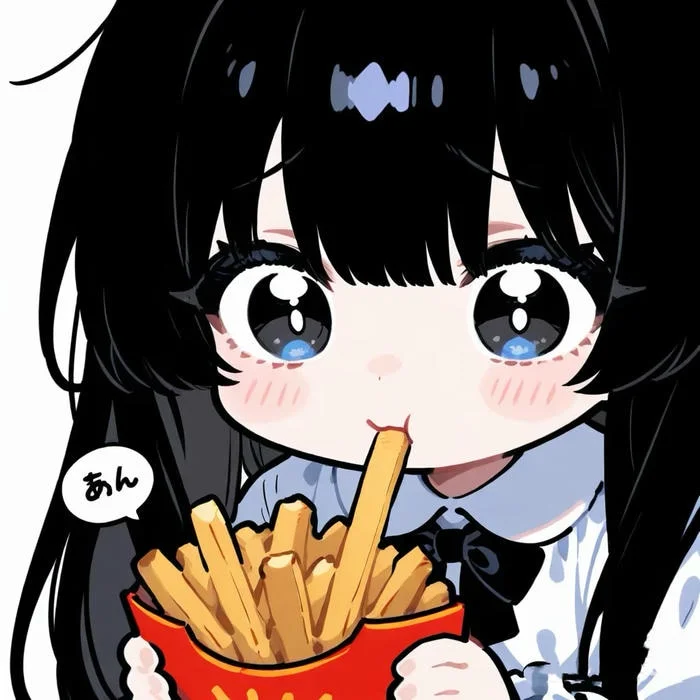 Cute TikTok PFP with expressive anime face