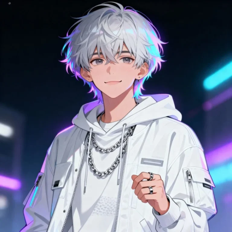 Cute WhatsApp PFP pic with bold contrast animal avatar