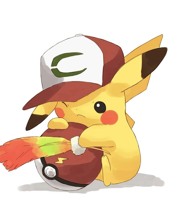 Cute Pikachu pfp with rounded features and cheerful expression