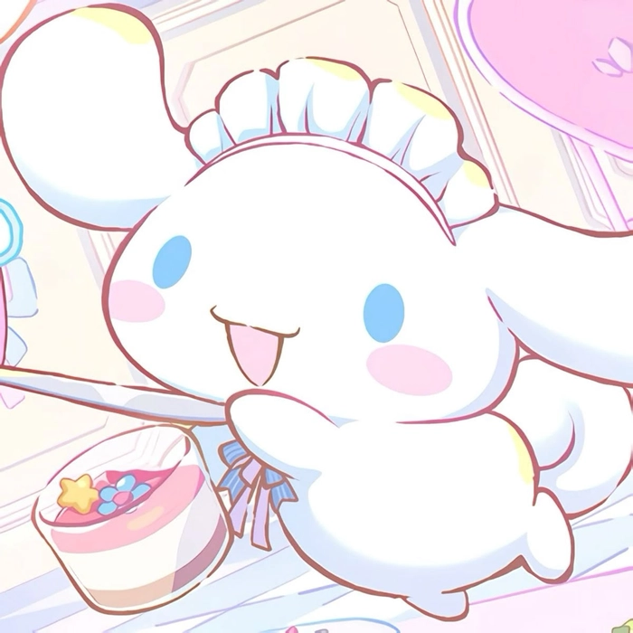 Sanrio matching avatar pair for friends with coordinated color backgrounds