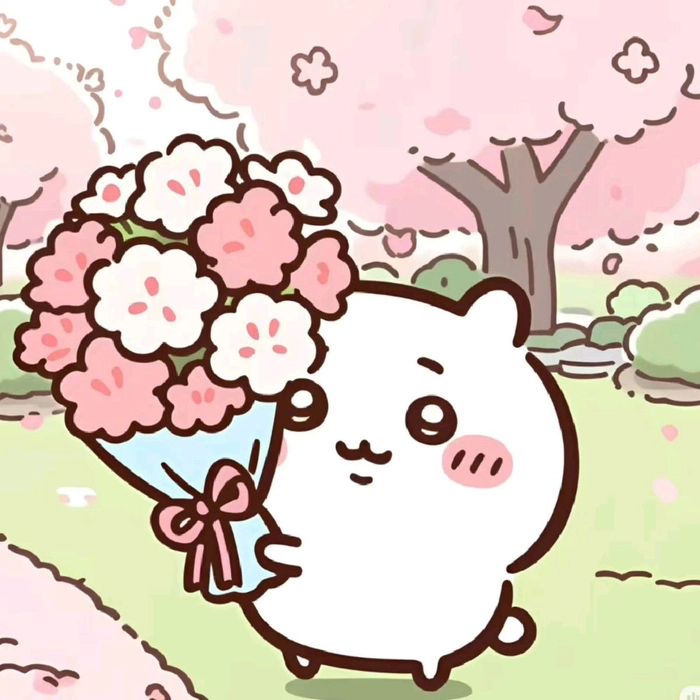 cutecore border pfp with plush sticker edge and bow accent