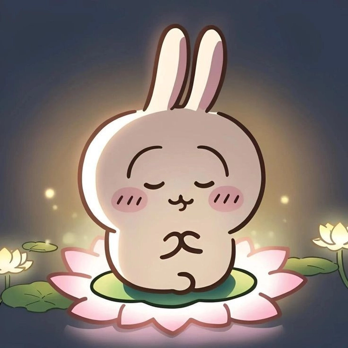 cutecore pfp cat with lavender fur and big reflective eyes