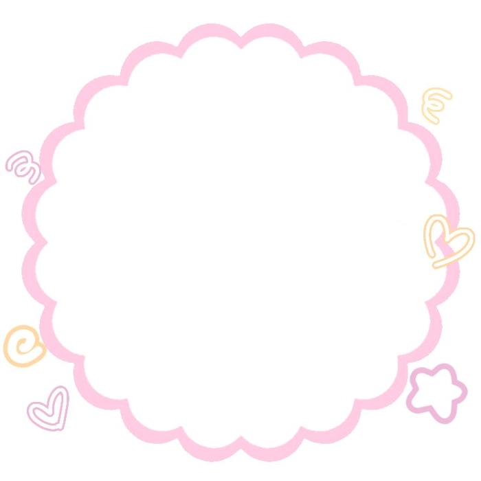 cutecore frame pfp with scrapbook doodle border and rounded corners