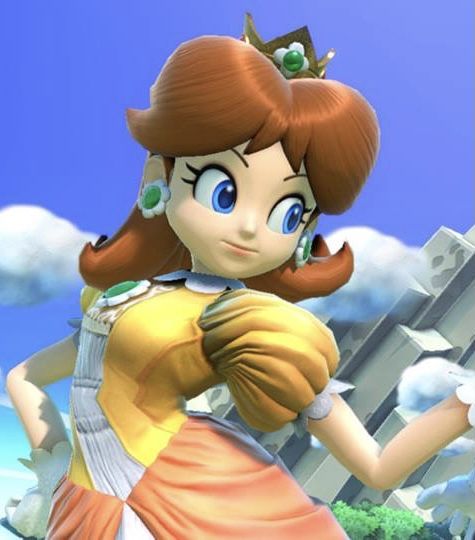 Daisy and Mario PFP vibrant colors