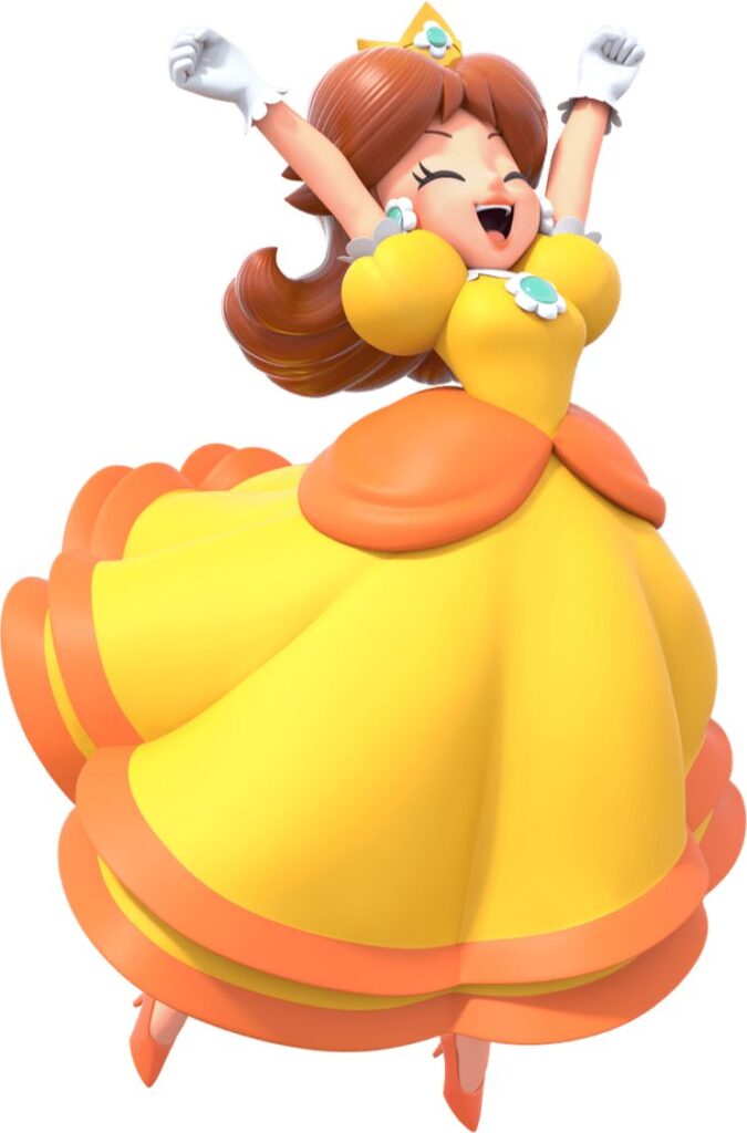Princess Daisy Mario avatar bright design