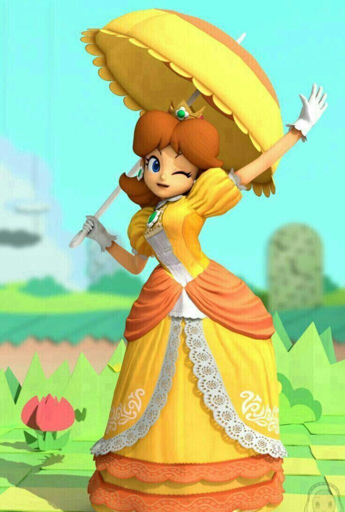 Mario and Daisy PFP yellow and orange palette