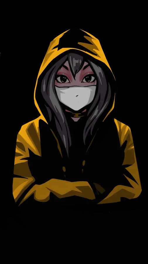 Deep shadow dark anime girl PFP with cinematic atmosphere