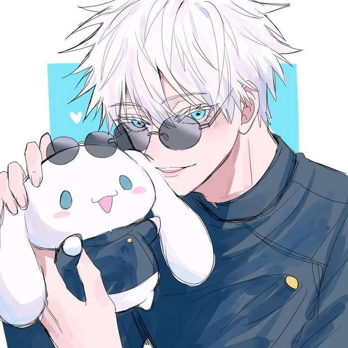 Gojo Discord PFP with sharp crop and high contrast for small icon display
