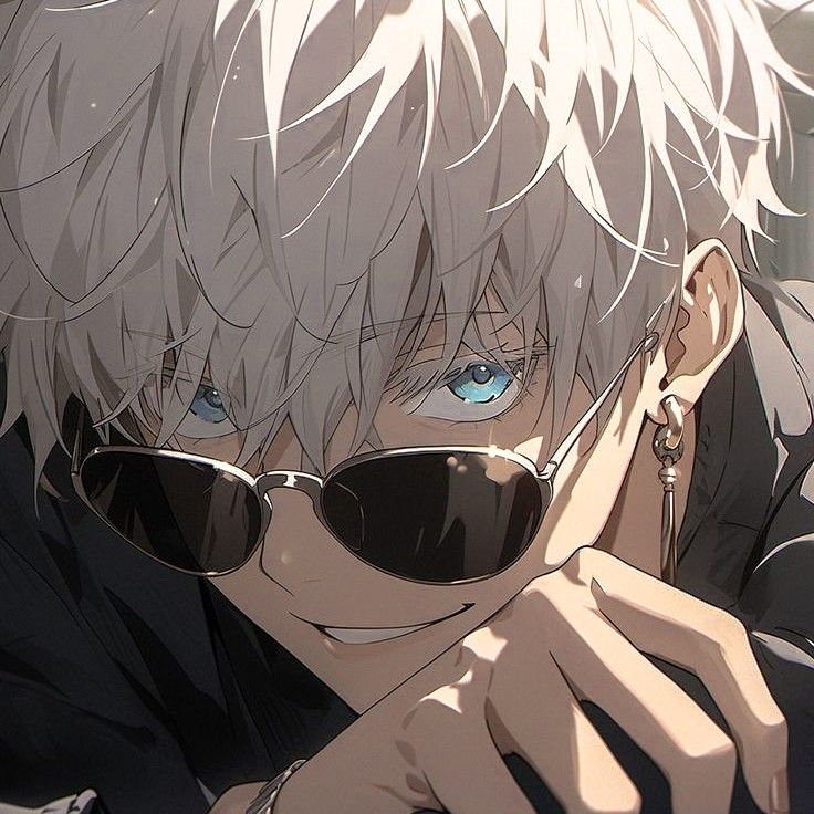 High contrast Gojo Discord avatar with centered composition