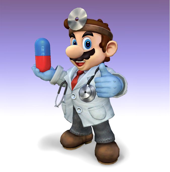 Dr. Mario PFP classic spinoff game artwork