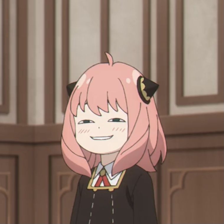 Funny anime girl PFP with exaggerated reaction expression
