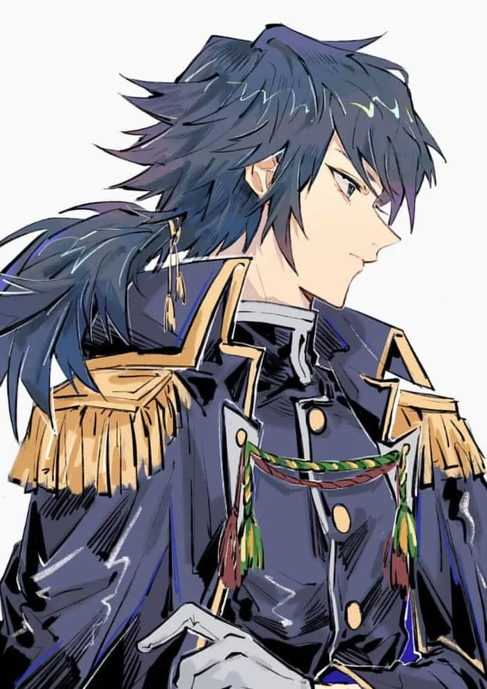 4K Giyu Tomioka avatar with refined linework and deep color saturation