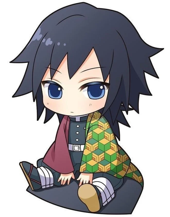 Funny Giyu Tomioka PFP with exaggerated meme expression and comedic distortion