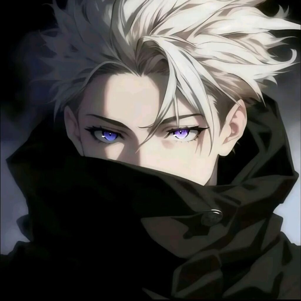 Dark Gojo PFP with deep shadows and high contrast moody tones