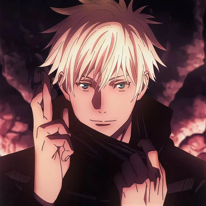 Soft aesthetic Gojo PFP with dreamy blur and muted tones