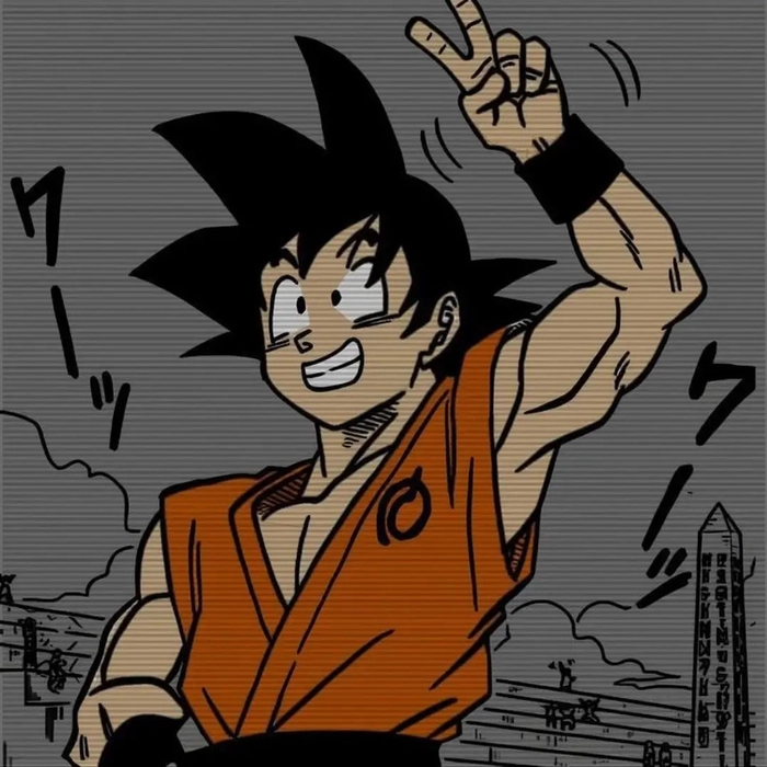 Goku Manga Pfp Colored