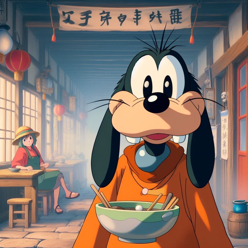 Fun goofy Mickey Mouse profile picture bright colors
