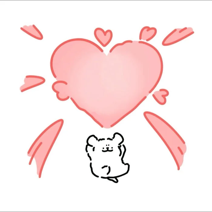 Heart aesthetic PFP optimized for Instagram circular crop with bold contrast