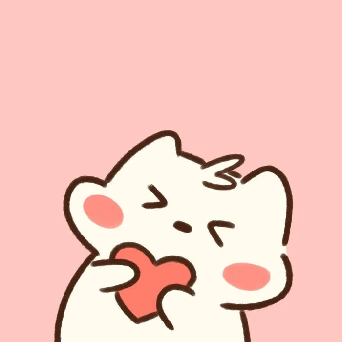 Heart aesthetic PFP for girls with glossy pink tones and dreamy lighting