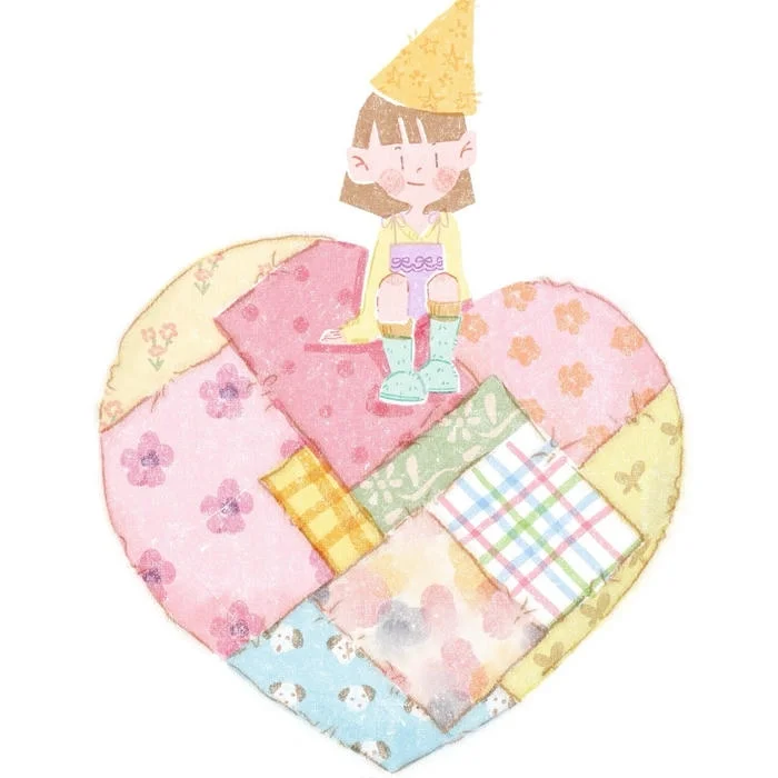 Heart wallpaper aesthetic girl with soft pink lavender gradients and sparkle overlay