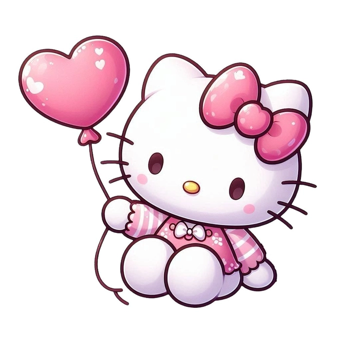 Hello Kitty PFP aesthetic soft pink lavender palette