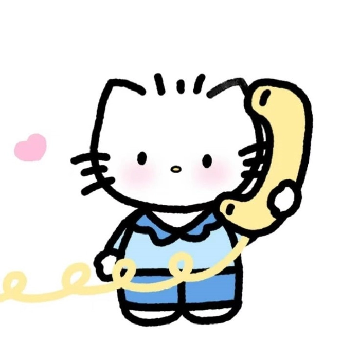 Hello Kitty matching profile picture complementary colors