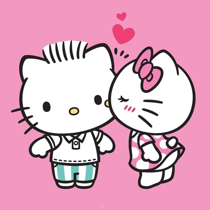 Hello Kitty summer profile picture sunny pastel tones