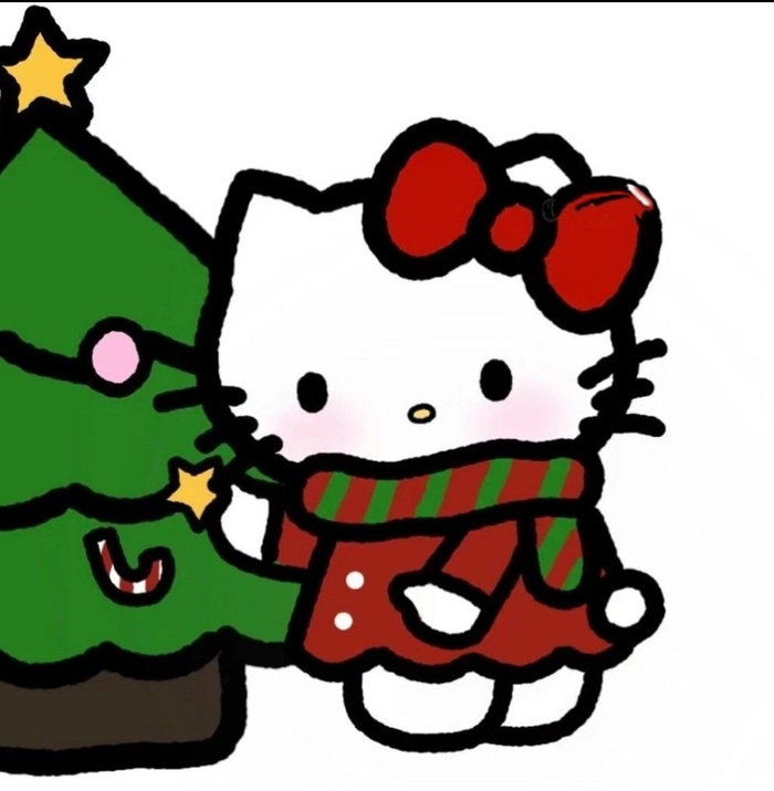 Hello Kitty summer avatar peach and sky blue palette